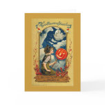Moon Witch Halloween Greeting Greeting Cards