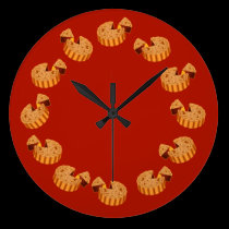 Mooncake wall clocks