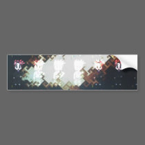 Moondial Gone Mad bumper stickers