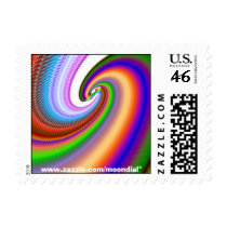 Moondial's Spiral of Happiness #1 postage by Moondial Moondial's Spiral of Happiness #1 postage
