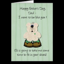.::MoonDreams::. Happy Father's Day Bear Shoes cards