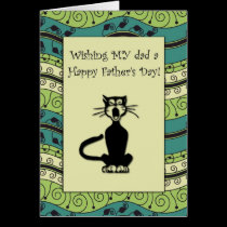 .::MoonDreams::. Happy Father's Day Cat cards