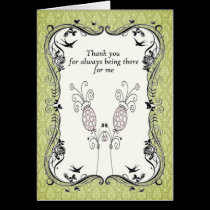 .::MoonDreams::. Vintage Sage Flower Thank You cards