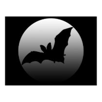 Mooned Bat Poster Print by estjohn Mooned Bat Poster Print