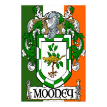 Mooney Coat of Arms Flag Poster Print by irishcountry Mooney Coat of Arms Flag Poster Print
