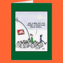 Mooning Santa cards
