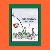 Mooning santa postcards