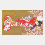 Moonlight and Cherry Blossoms Stickers