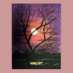 Moonlight and tree poster posters