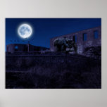 Moonlight at the ruin poster posters