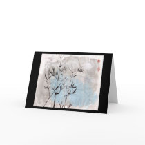 Moonlight Bamboo Blank Card
