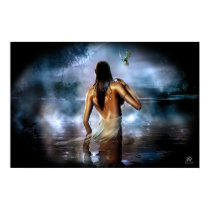 Moonlight bath posters