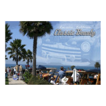 MOONLIGHT BEACH WOODIE MEET posters by sandytravel MOONLIGHT BEACH WOODIE MEET posters