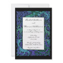 Moonlight Blue Celtic Animals Wedding Invitation by CelticDreams