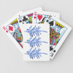 Moonlight Blue Lily Lillies Bicycle Playing Cards