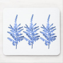Moonlight Blue Lily Lillies Mouse Pads