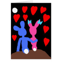Moonlight Bunnies Card