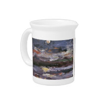 Moonlight by Lovis Corinth Beverage Pitchers