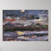 Moonlight by Lovis Corinth Poster