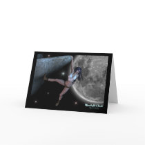 "Moonlight Climb" Rock Climbing Artwork Cards