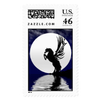 Moonlight Glow Postage Stamp by estjohn Moonlight Glow Postage Stamp