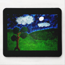 Moonlight in Tree Mousepad