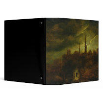 Moonlight Landscape 3 Ring Binders