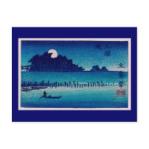 Moonlight Night, Utagawa Hiroshige postcards
