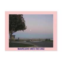 MOONLIGHT OVER THE LAKE postcards