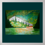 Moonlight Over The Lake Posters