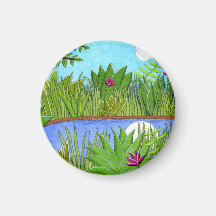 Moonlight Paradise Fridge Magnets