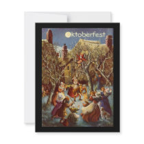 Moonlight Party Gathering Octoberfest Invitations