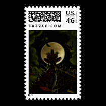 Moonlight Perch Postage stamps