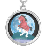 Moonlight Prancer Horse Necklace necklace