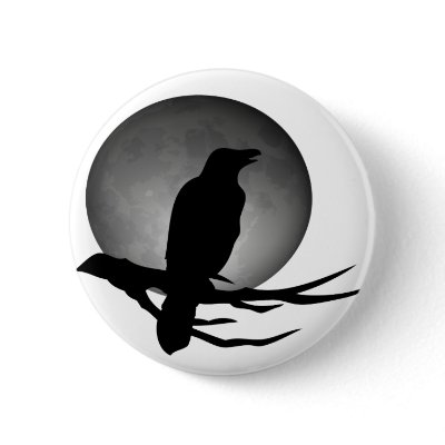 moonlight raven pinback buttons Zazzle_button