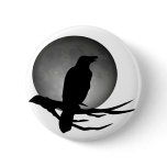 moonlight raven pinback buttons