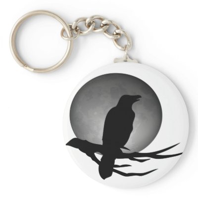 moonlight raven keychain Zazzle_keychain moonlight raven keychain Zazzle_keychain