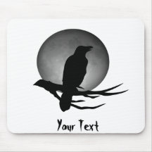 moonlight raven mouse pads