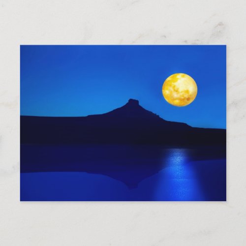 Moonlight rising post card