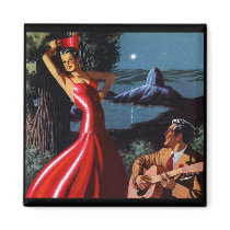 Moonlight Serenade Vintage Magnet magnet