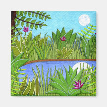 Moonlight Square Magnet