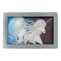 "Moonlight Unicorn" fantasy art BELT BUCKLE belt buckles