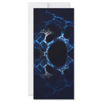 Moonlit Blue Cave, Reflection. Fractal Art. Custom rack cards by PsyborgAli Moonlit Blue Cave, Reflection. Fractal Art. Custom rack cards