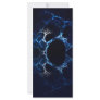 Moonlit Blue Cave, Reflection. Fractal Art. Personalized Rack Card