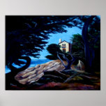 Moonlit House on 17 Mile Drive posters
