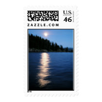 Moonlit Lake postage