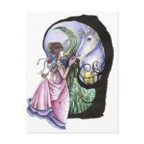 Moonlit Meeting Post Card postcards by solarissky Moonlit Meeting Post Card postcards