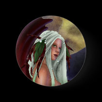 Moonlit Mermaid Button