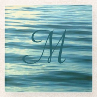 Moonlit Sea Monogrammed