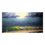 Moonlit Seascape Customized Photo Card